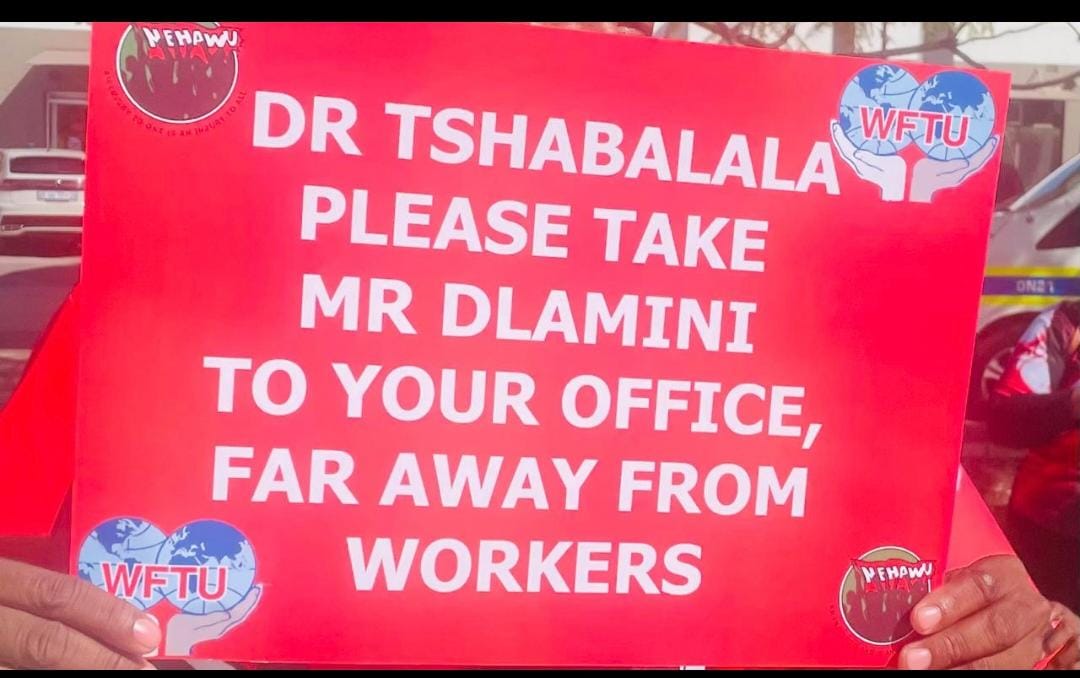 NEHAWU Calls For The Removal of Dr Tshabalala